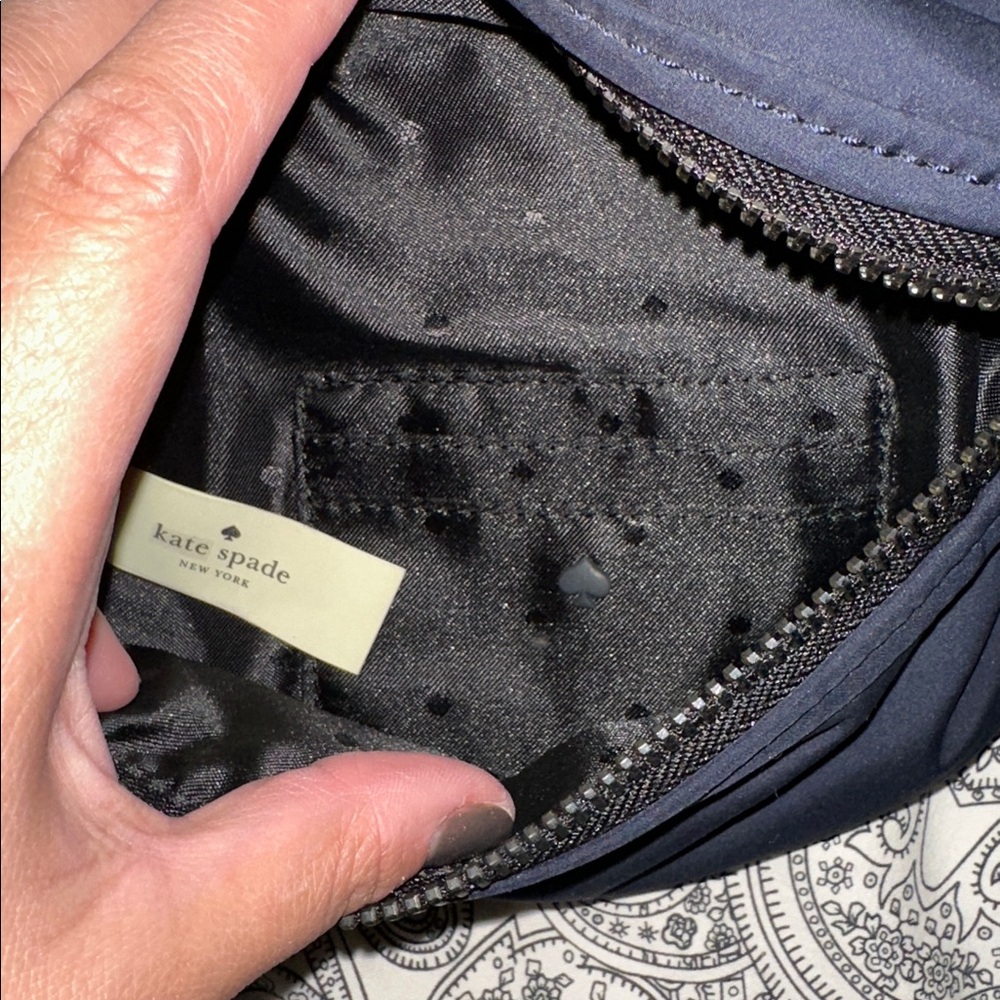 Kate Spade Navy and White Crossbody Bag - Picture 2 of 3